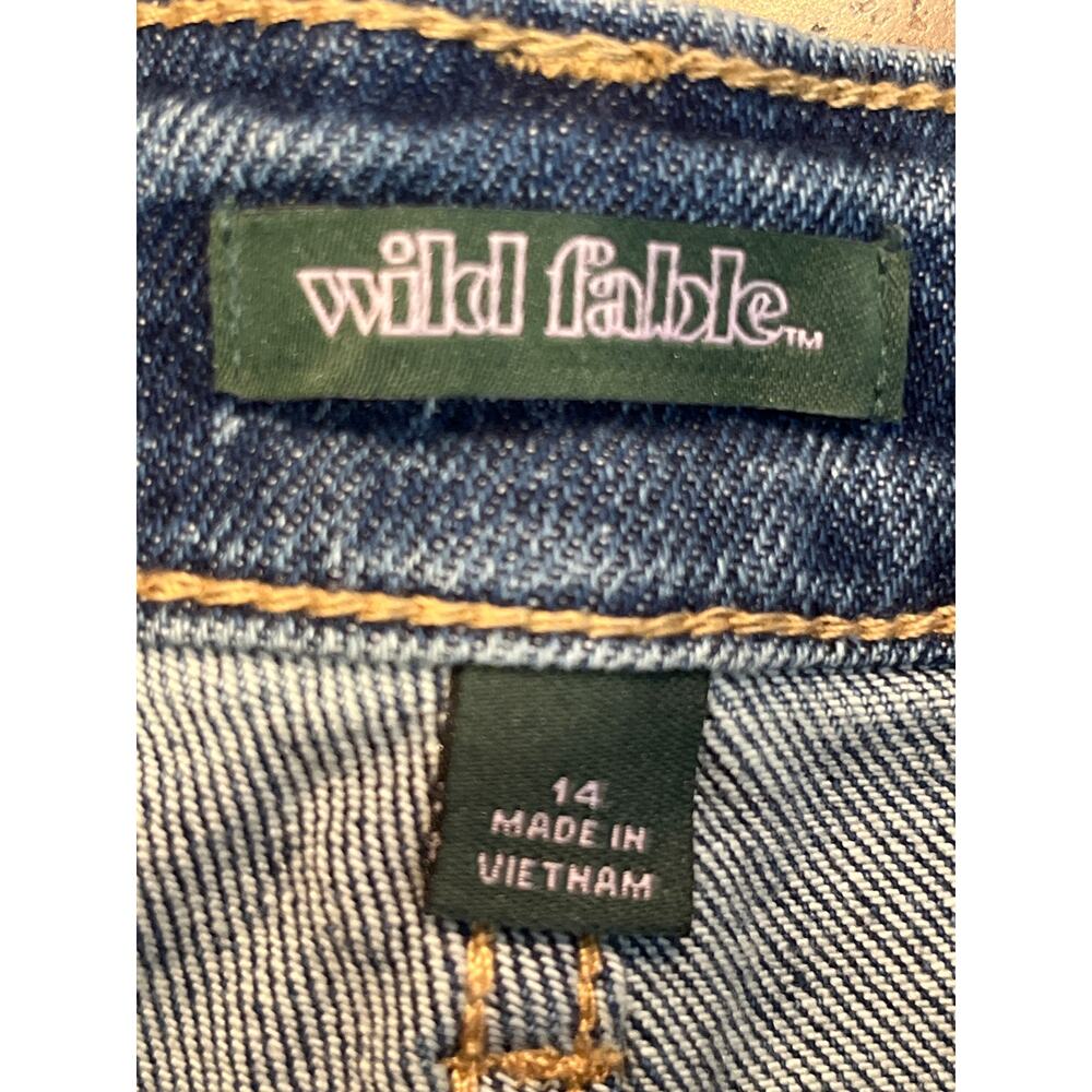 Wild Fable NEW Super High Rise Tapered Jean Plus Size 14 Blue Denim - Picture 5 of 9